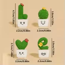 Cute Cactus Figurines
